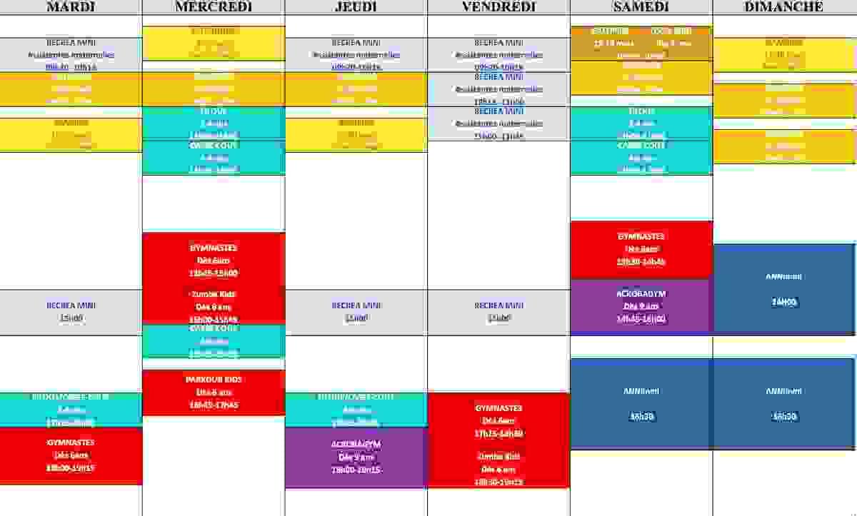 Planning SAISON 2026 2027 Planning SAISON 2026 2027