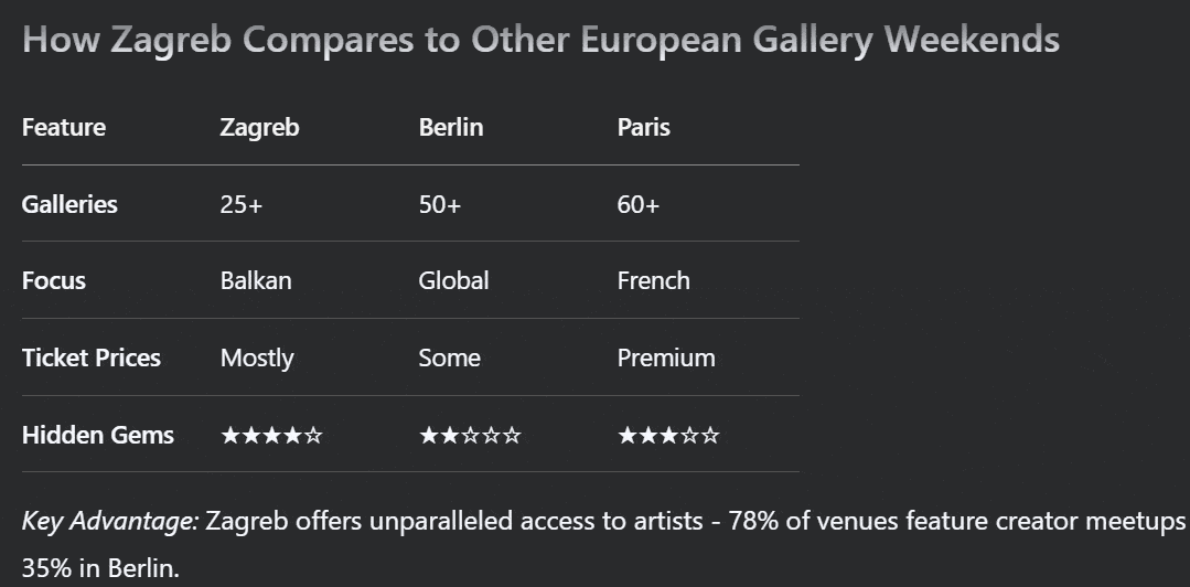 Zagreb vs Other Capitals Zagreb vs Other Capitals