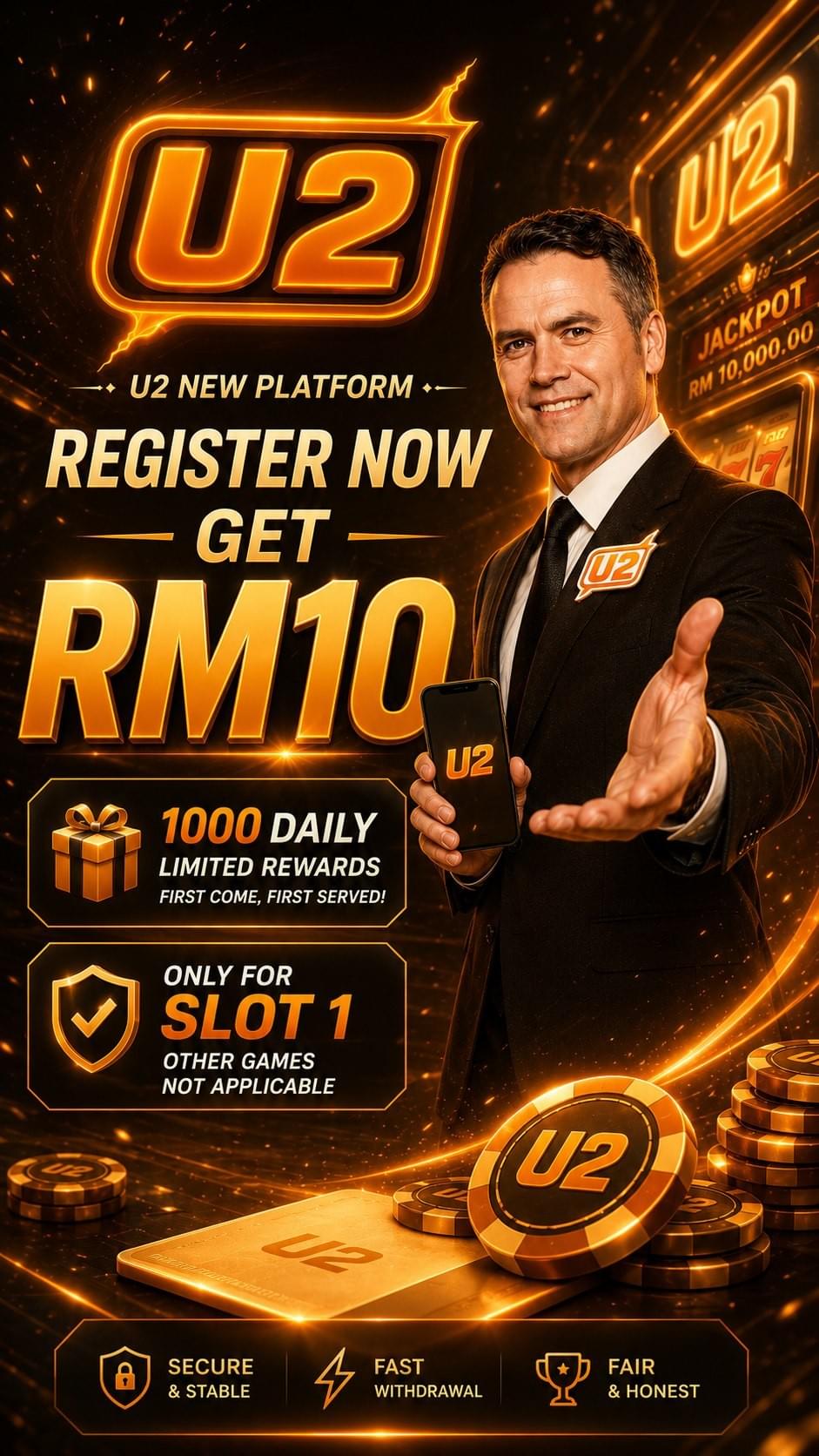 U2 Malaysia Casino Gaming Service - Free RM20 Welcome Bonus U2 Malaysia Casino Gaming Service - Free RM20 Welcome Bonus