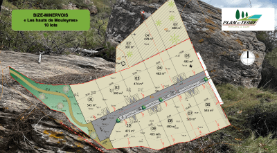 Plan de decoupage terrain à bâtir, grille de prix, Narbonne Crabit, lotisseur Plan et terre. Plan de decoupage terrain à bâtir, grille de prix, Narbonne Crabit, lotisseur Plan et terre.