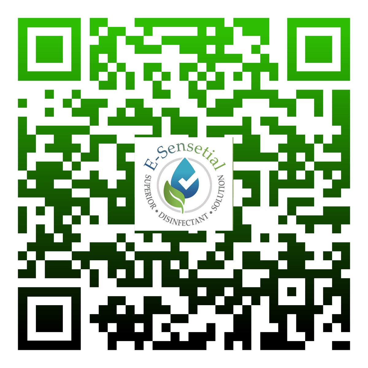E-Sensetial Superior Disinfectant Solutions QR CODE E-Sensetial Superior Disinfectant Solutions QR CODE