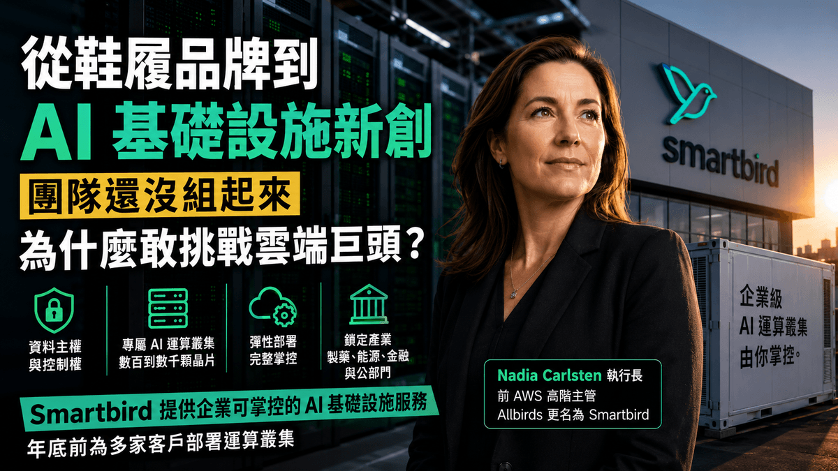 InfoAI | Allbirds 出售鞋履業務後更名 Smartbird,從零進入 AI 基礎設施市場。Allbirds 變身 Smartbird:尚未組成團隊,為什麼敢進入 AI 基礎設施市場? InfoAI | Allbirds 出售鞋履業務後更名 Smartbird,從零進入 AI 基礎設施市場。Allbirds 變身 Smartbird:尚未組成團隊,為什麼敢進入 AI 基礎設施市場?
