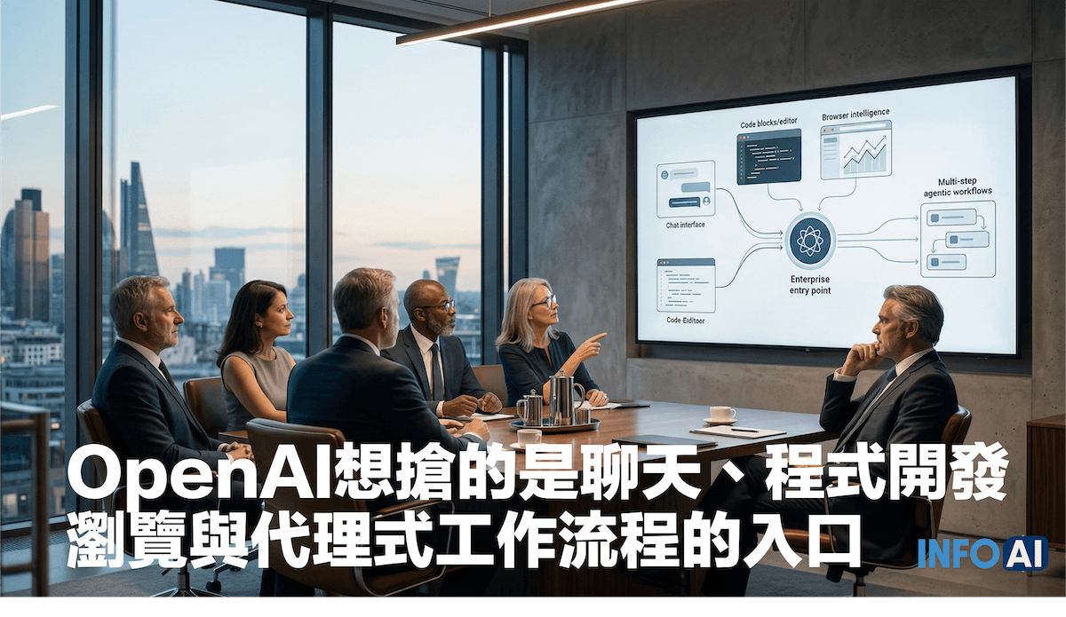 InfoAI | GPT-6 會不會在 4 月 14 日發表,現在還沒有公開資料能證明;真正值得注意的是,OpenAI 已把聊天、程式開發、瀏覽與代理式工作流程往同一入口收斂。 InfoAI | GPT-6 會不會在 4 月 14 日發表,現在還沒有公開資料能證明;真正值得注意的是,OpenAI 已把聊天、程式開發、瀏覽與代理式工作流程往同一入口收斂。