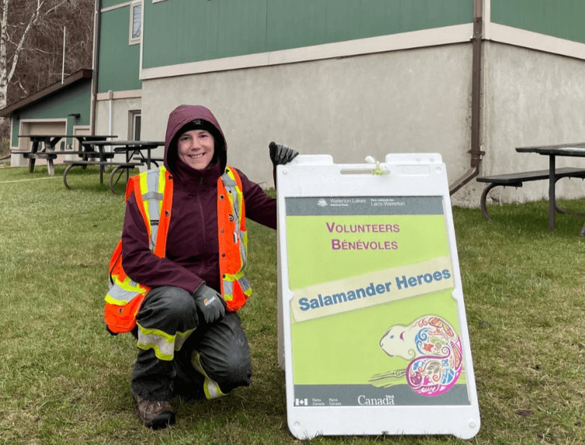 Christie Crews is studying the long-term effectiveness of road mitigation strategies Christie Crews is studying the long-term effectiveness of road mitigation strategies