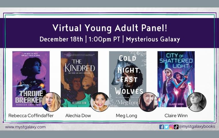 Graphic for the Virtual Young Adult Panel at Mysterious Galaxy Graphic for the Virtual Young Adult Panel at Mysterious Galaxy