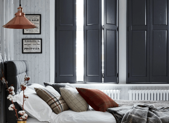 Original solid panel shutters help with soundproofing Original solid panel shutters help with soundproofing