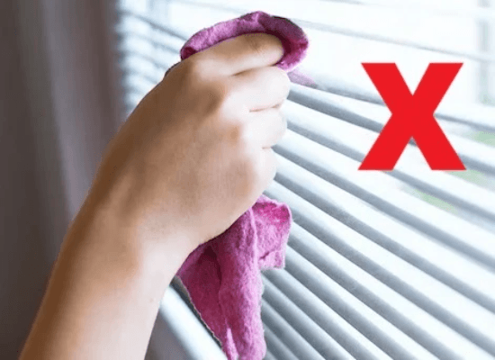 Blind that is not easy to clean Blind that is not easy to clean