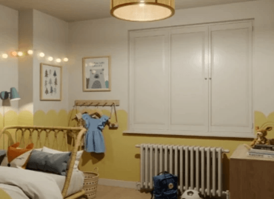 Original panel shutters for a bedroom window Original panel shutters for a bedroom window