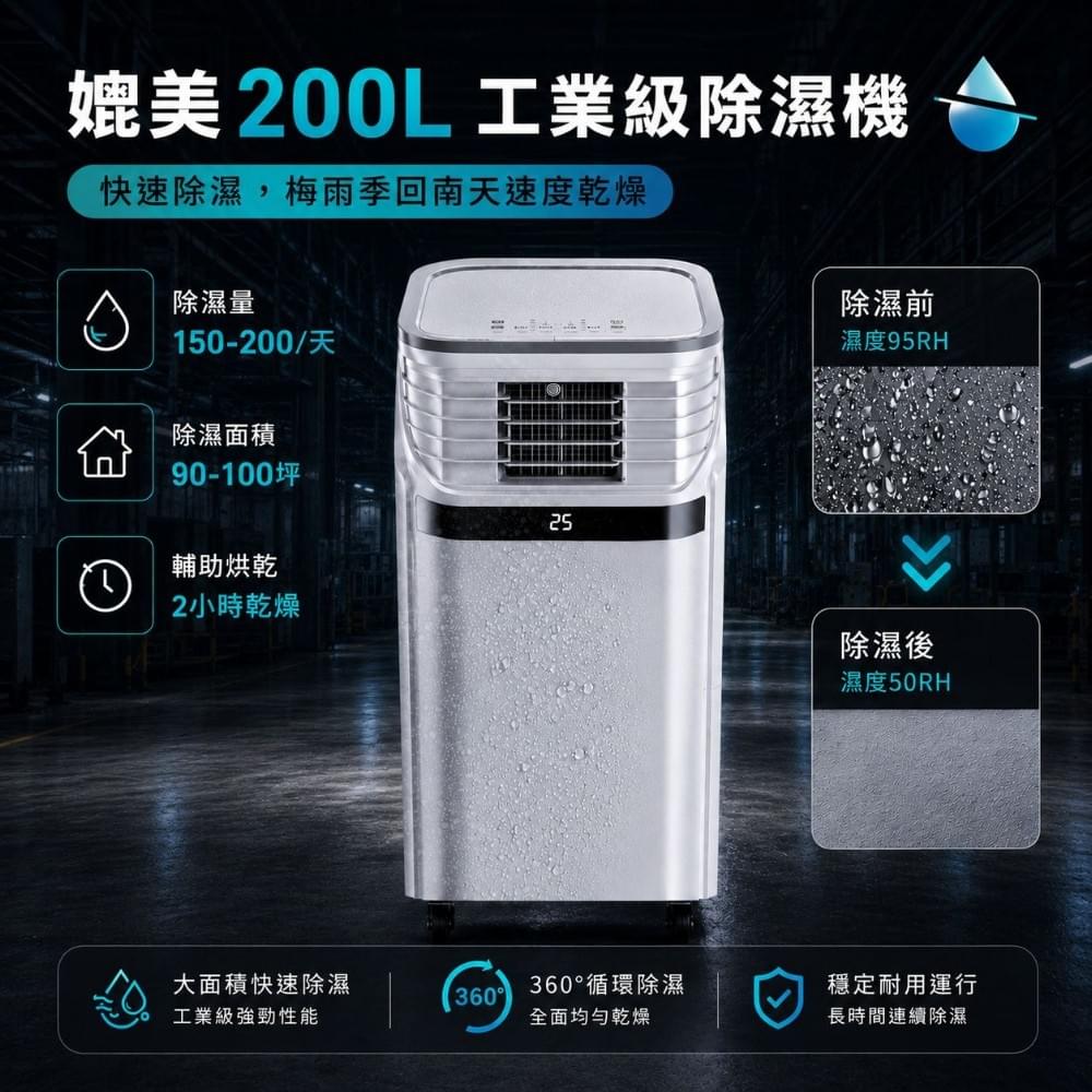 〈限時價 僅三天〉分流二管PC90-AQEE 工業移動式冷氣10~22坪