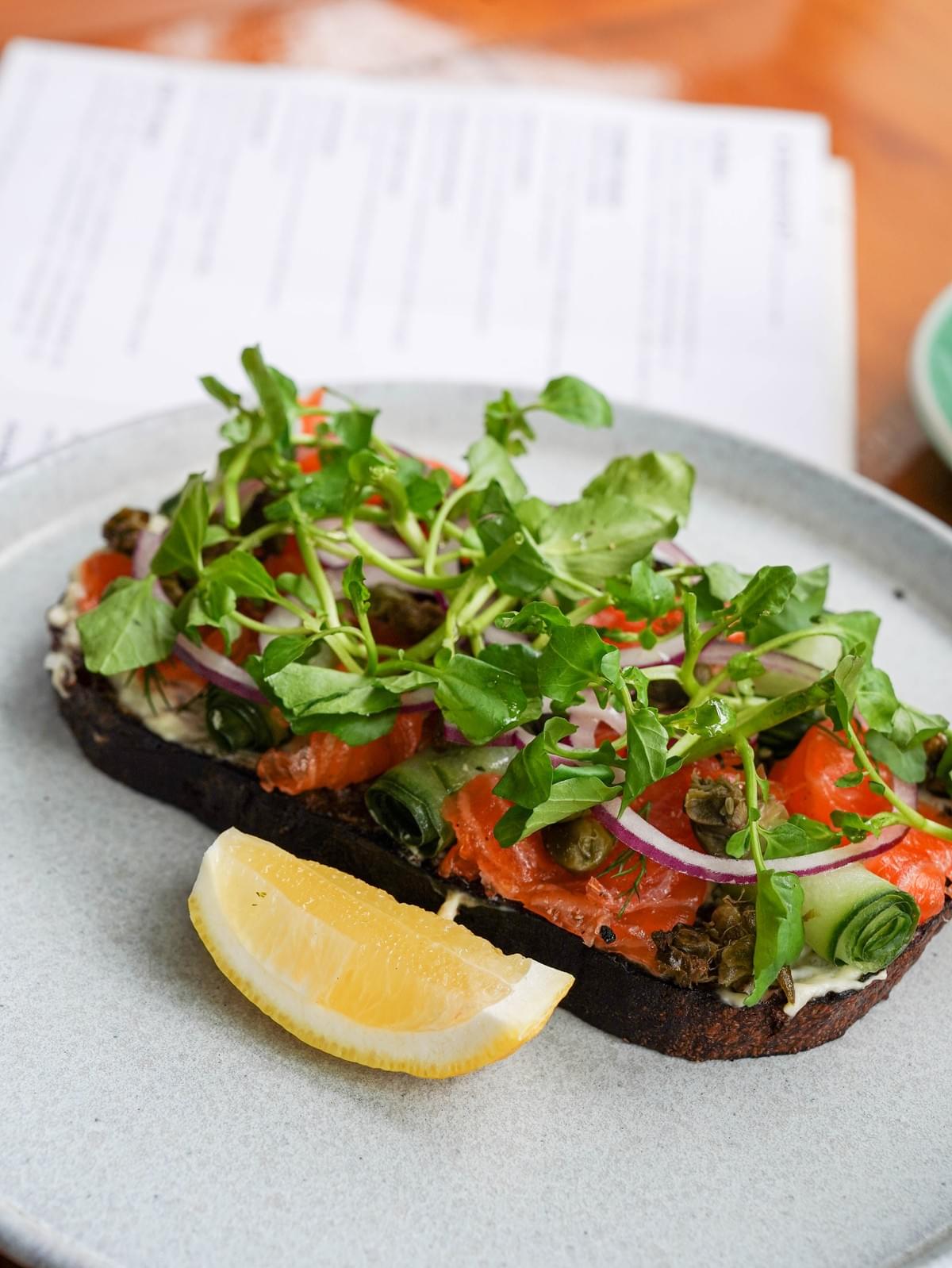 watercress berawa salmon on the rye watercress berawa salmon on the rye