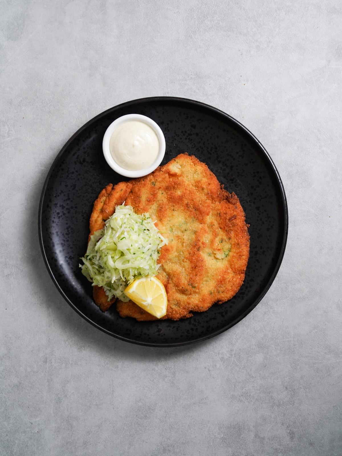 watercress menu chicken schnitzell & slaw watercress menu chicken schnitzell & slaw