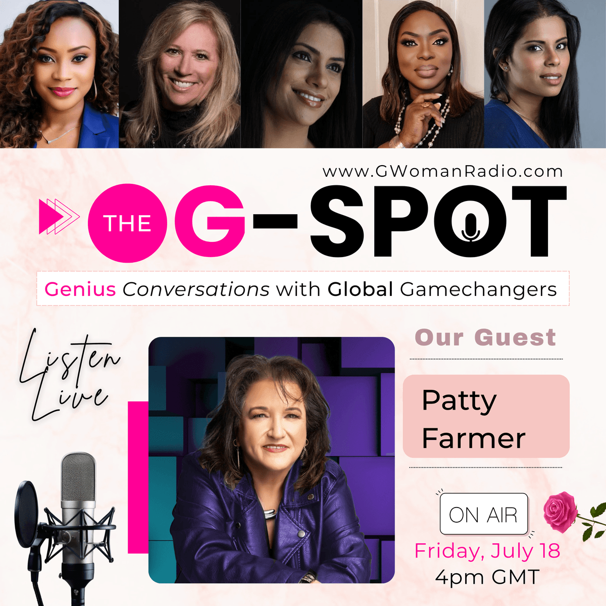 Episode 11: The Future is Female-Led with Guest - Patty Farmer on G-Woman Radio Episode 11: The Future is Female-Led with Guest - Patty Farmer on G-Woman Radio