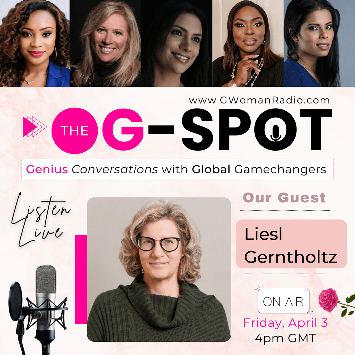 Episode 19: Voices Unfiltered with Guest - Liesl Gerntholtz on G-Woman Radio Episode 19: Voices Unfiltered with Guest - Liesl Gerntholtz on G-Woman Radio