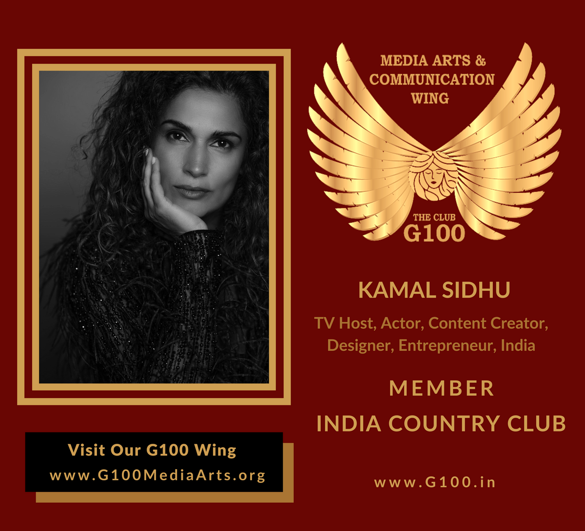 Kamal Sidhu is a member of the India Country Club at G100 Media Arts & Communication Kamal Sidhu is a member of the India Country Club at G100 Media Arts & Communication