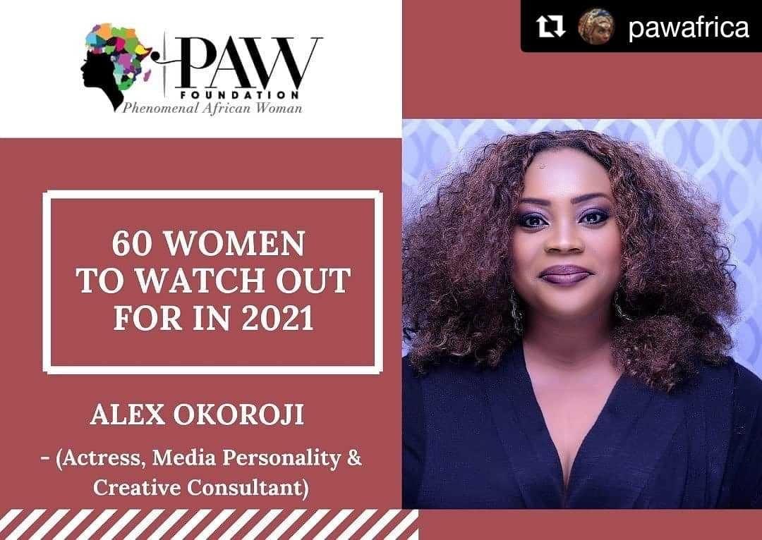 Alex Okoroji is Nominated one of PAW Africa 60 Women to Watch in 2021 Alex Okoroji is Nominated one of PAW Africa 60 Women to Watch in 2021