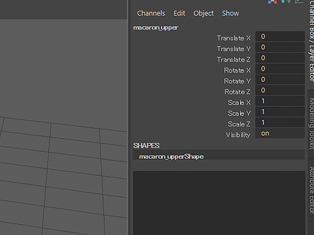 Maya2018 Channel Box Maya2018 Channel Box