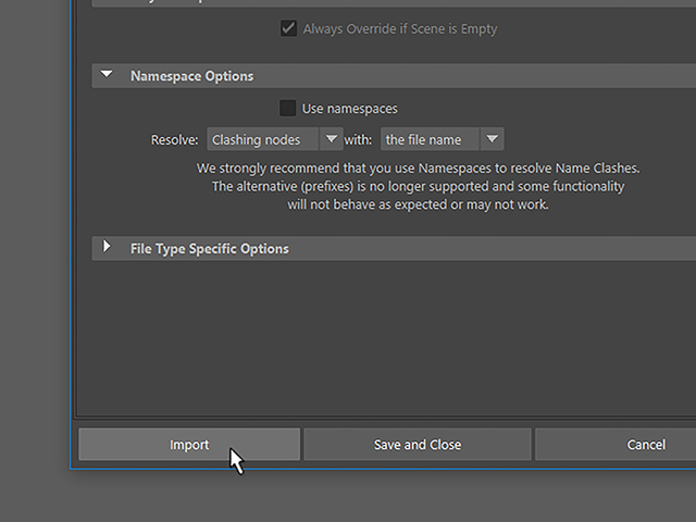 Maya2018 Import Maya2018 Import