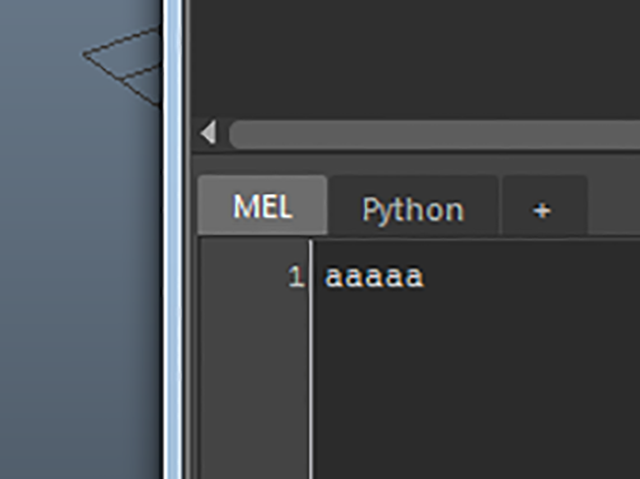 Script Editorの下部 Script Editorの下部