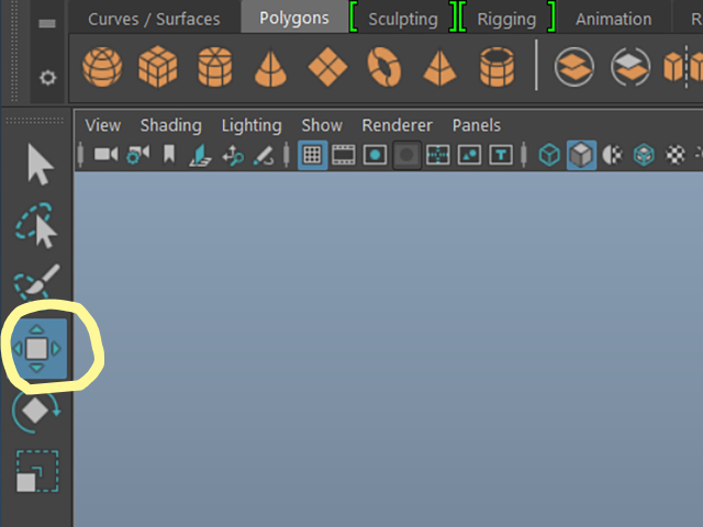 MAYA MoveToolアイコン MAYA MoveToolアイコン