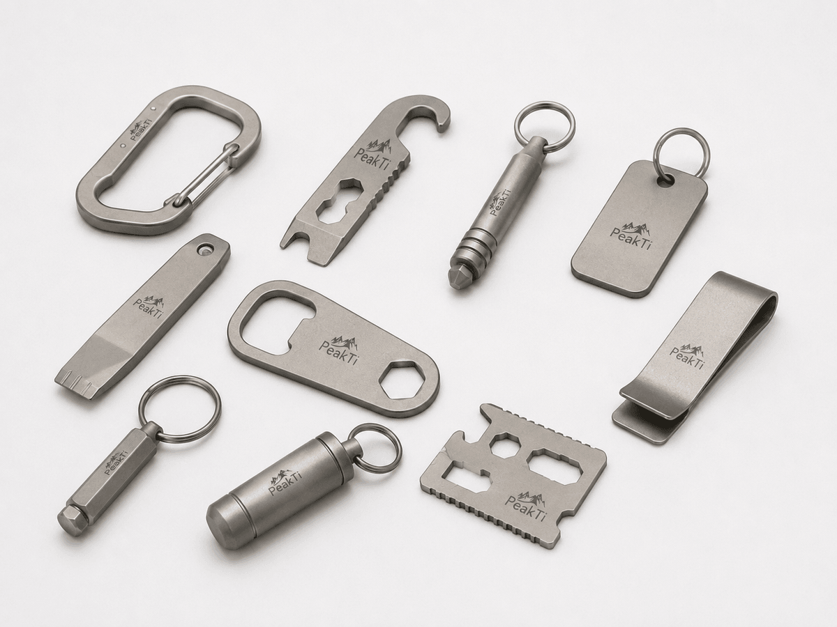 titanium EDC products keychains bottle openers and compact tools titanium EDC products keychains bottle openers and compact tools