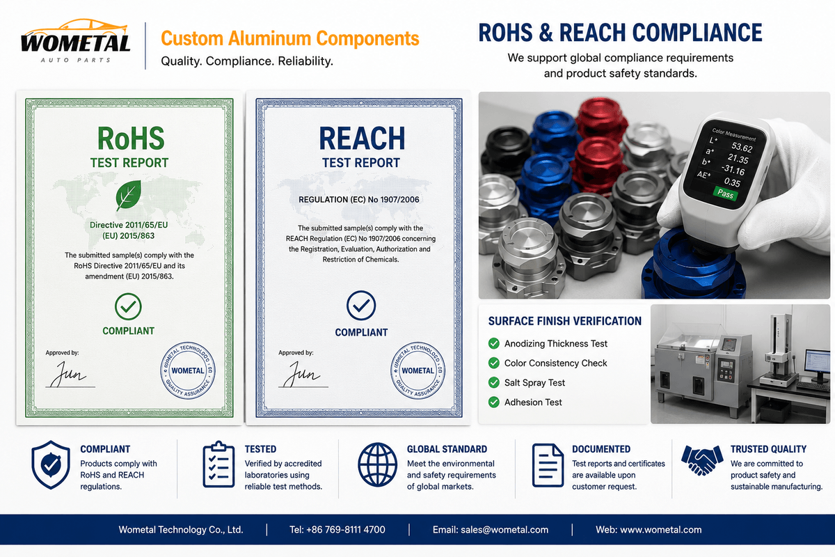 RoHS and REACH compliance verification for custom aluminum manufacturing projects RoHS and REACH compliance verification for custom aluminum manufacturing projects