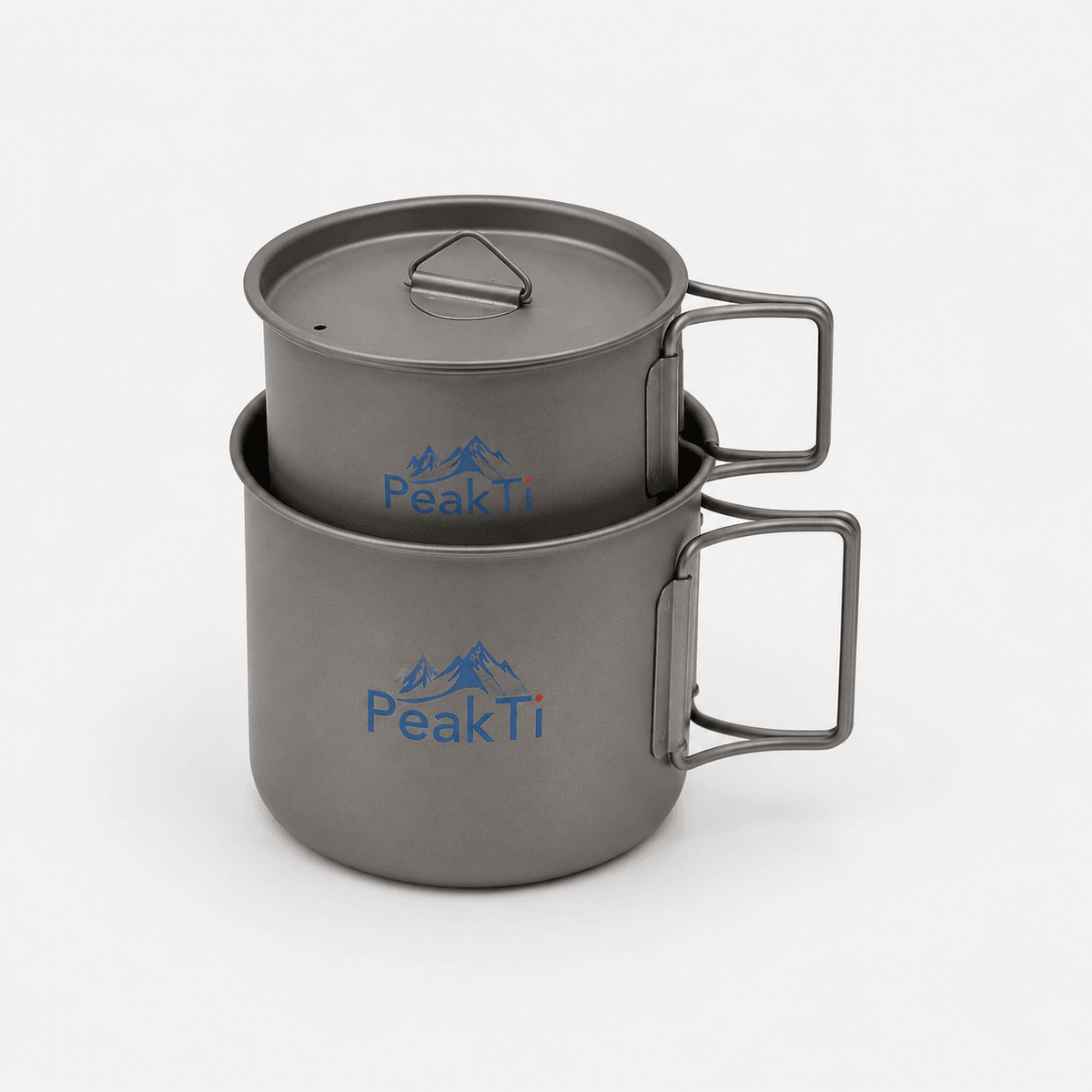 PeakTi titanium cookware set for camping and private label outdoor brands PeakTi titanium cookware set for camping and private label outdoor brands