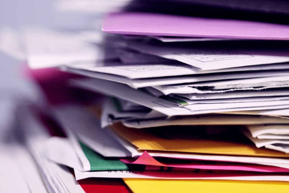 Stack of paperwork Stack of paperwork