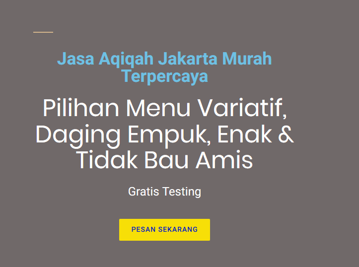jasa aqiqah jakarta jasa aqiqah jakarta