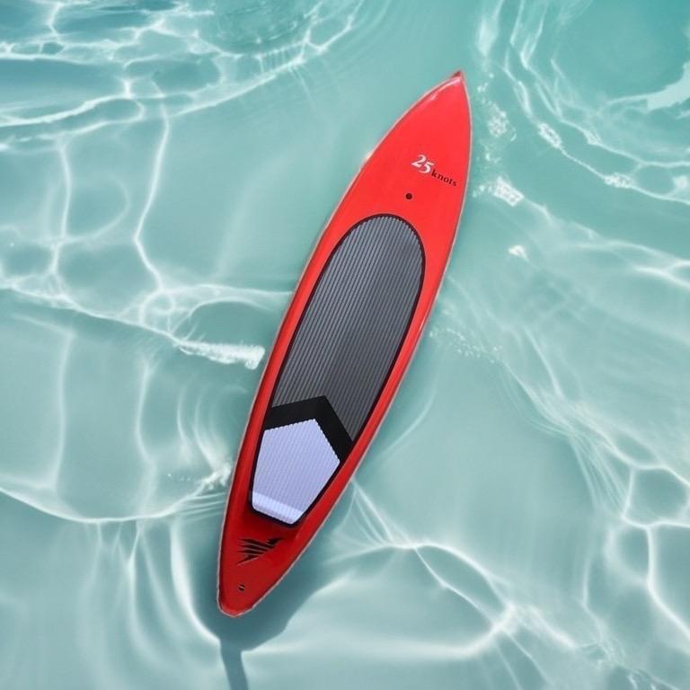 Downwind board designed for use in light wind play products. Downwind board designed for use in light wind play products.