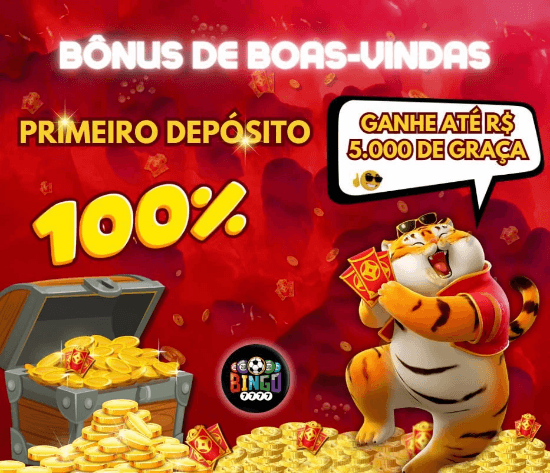 Promoção 100% para primeiro depósito na plataforma BINGO7777 Promoção 100% para primeiro depósito na plataforma BINGO7777