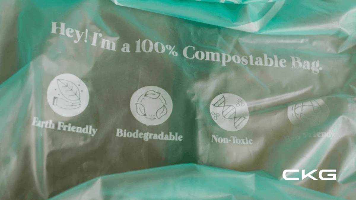 Compostable bags can still be made from a petroleum-based source. Compostable bags can still be made from a petroleum-based source.