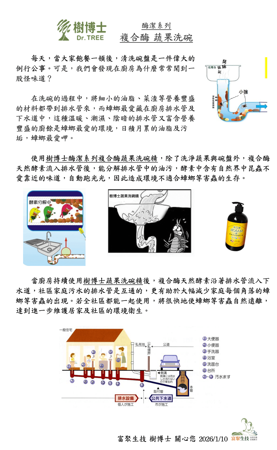 「複合酶 蔬果洗碗精」