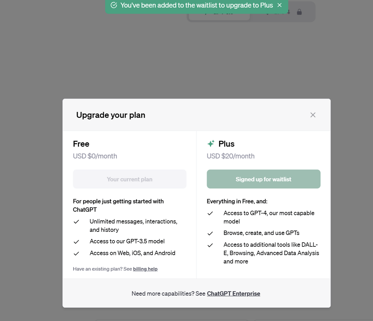 OpenAI公告将在15号暂停新的ChatGPT Plus订阅 OpenAI公告将在15号暂停新的ChatGPT Plus订阅