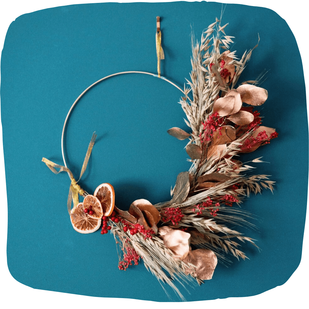 Creative team building Christmas wreath making ideas London  Creative team building Christmas wreath making ideas London