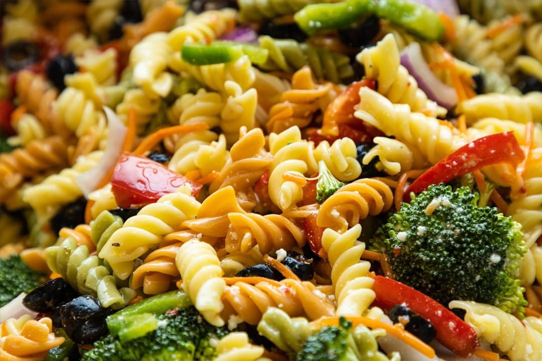 assorted color noodle pasta salad assorted color noodle pasta salad