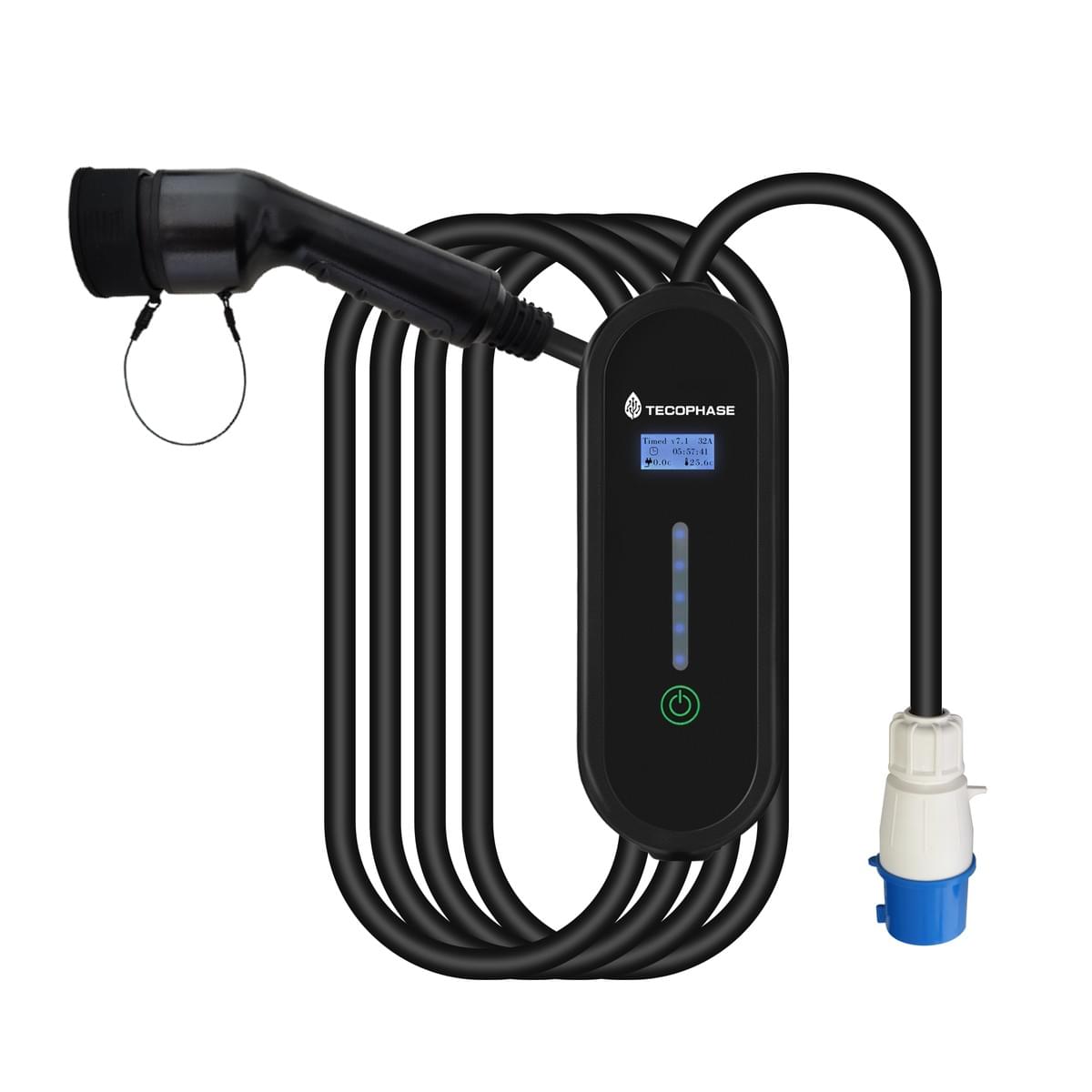 Portable EV charger AC TYPE2 1 Phase 32A 7 KW Portable EV charger AC TYPE2 1 Phase 32A 7 KW