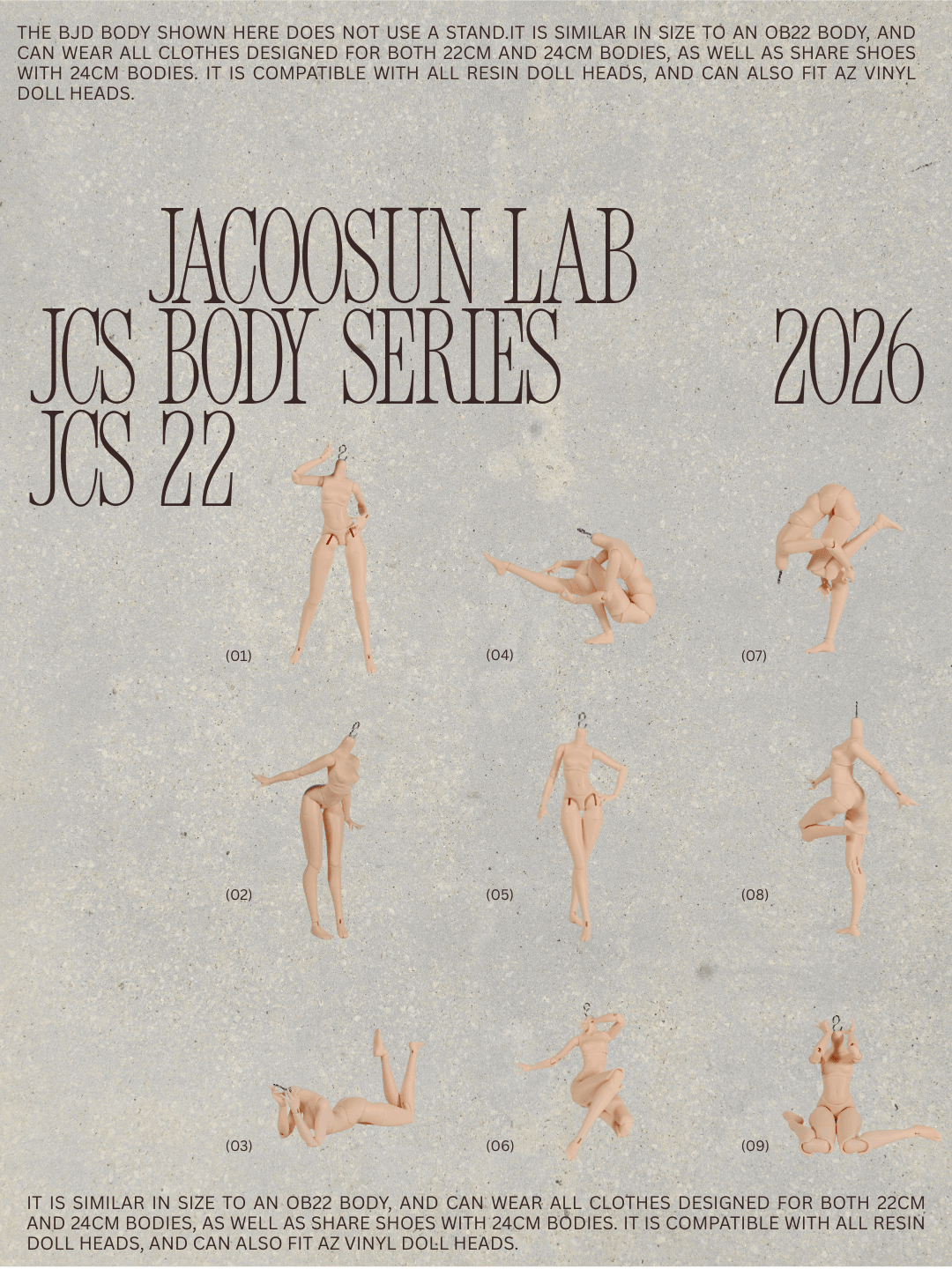 【Pre-Order】JACOOSUN LAB TINY BENBEN AND JCS BODY! Shipped 4 months later