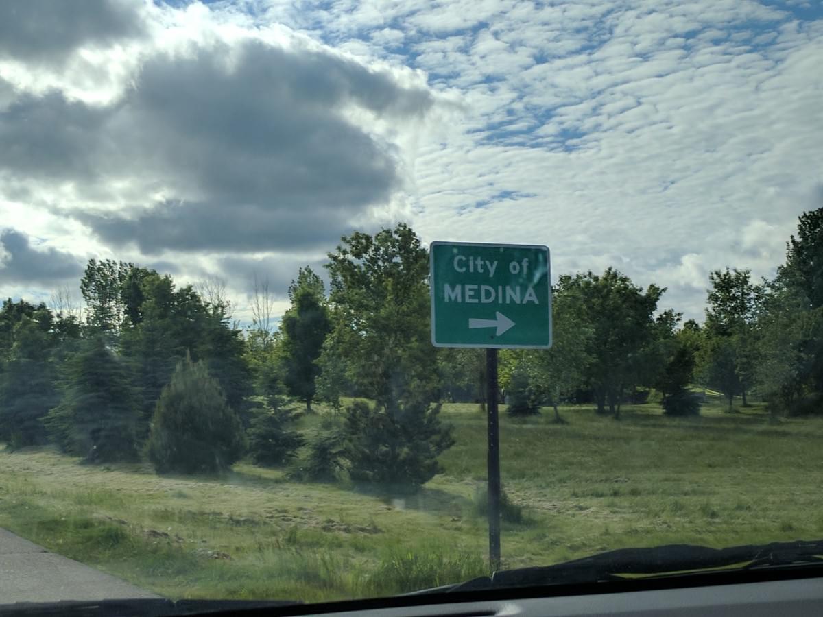 Road Sign in Medina Road Sign in Medina