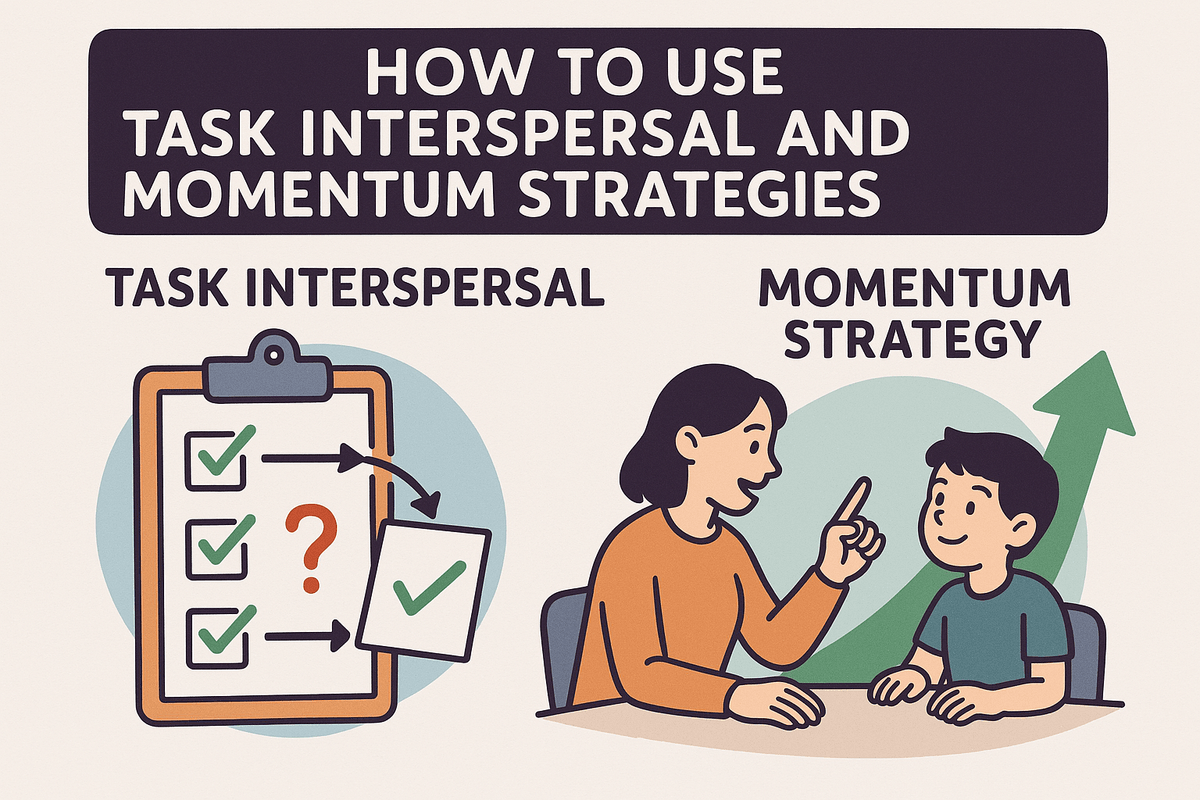 How to Use Task Interspersal and Momentum Strategies in ABA Sessions How to Use Task Interspersal and Momentum Strategies in ABA Sessions