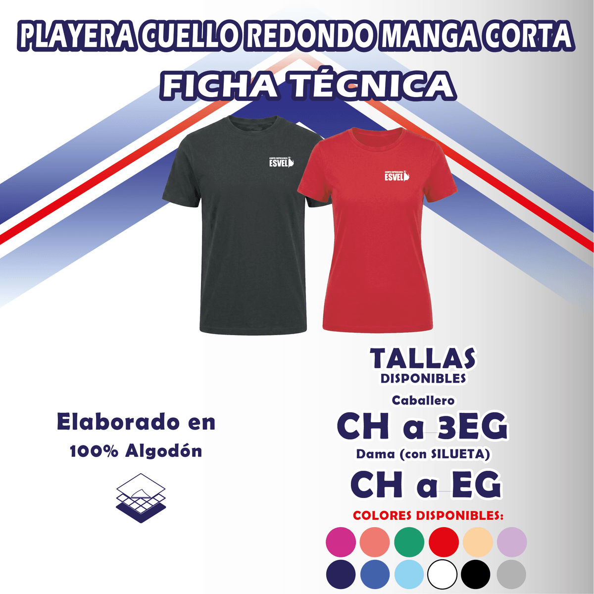 Playera Cuello Redondo