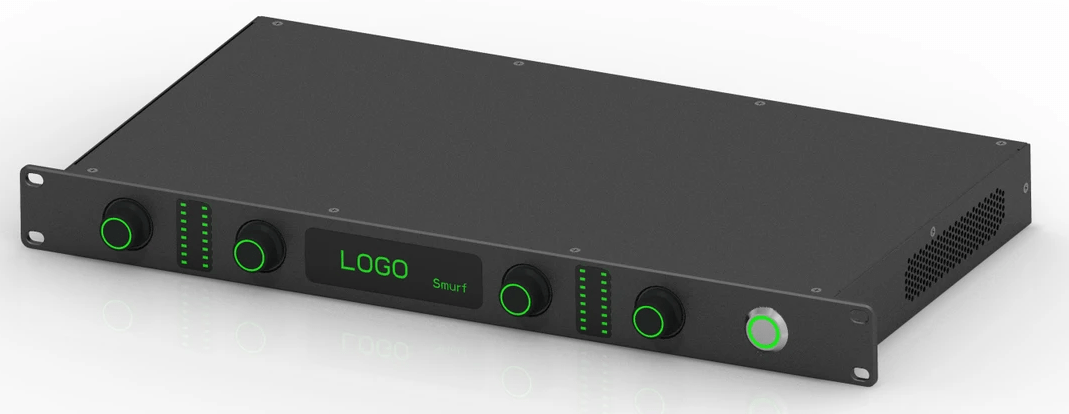 1U Class D amplifier new looking design 1U Class D amplifier new looking design