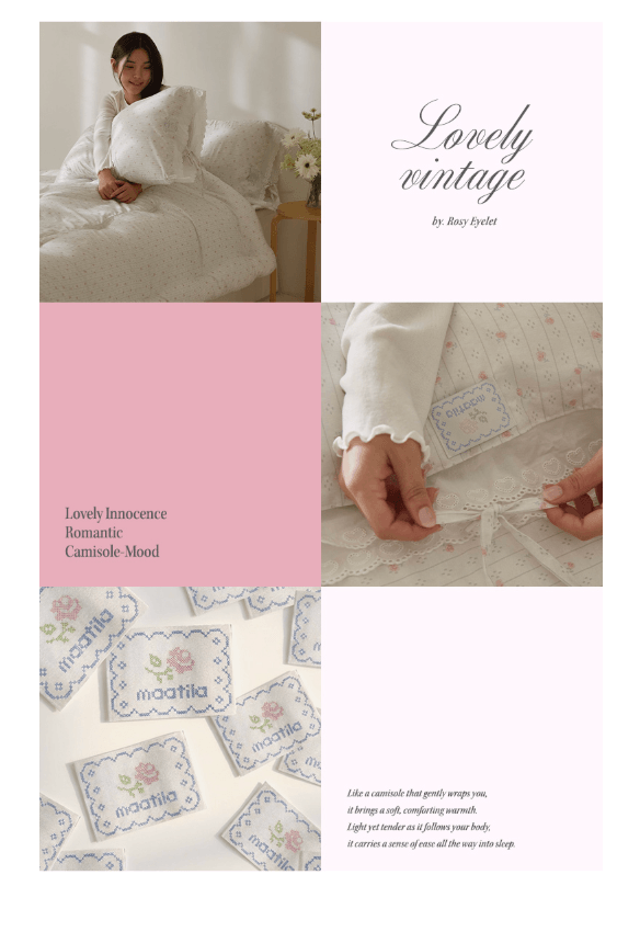 Butter rose - lovely vintage 無塵四季被 (韓國製)