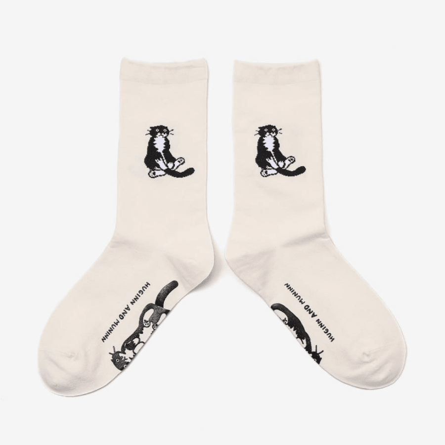 sitting mo socks - ivory