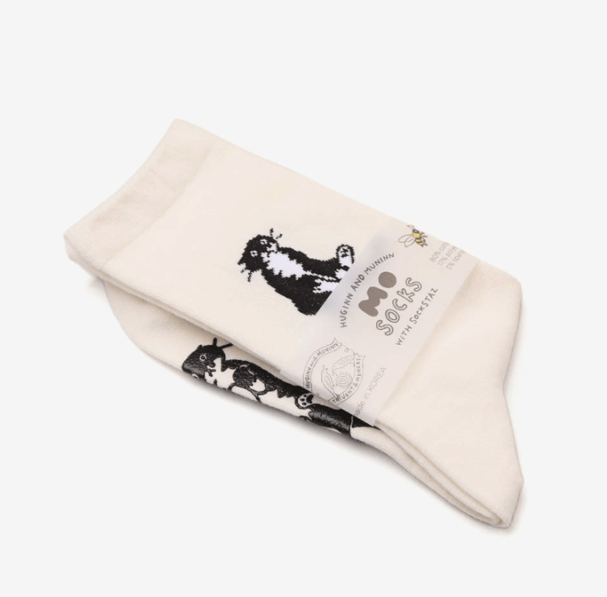 sitting mo socks - ivory