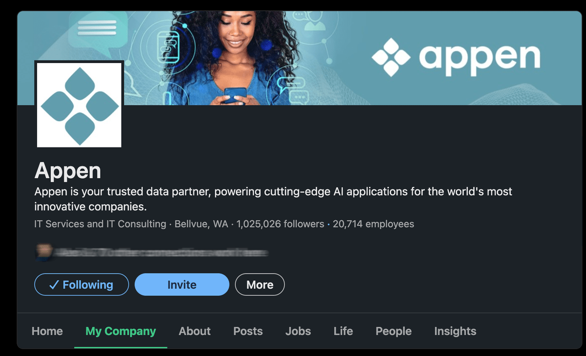 Appen. - Linkedin Appen. - Linkedin