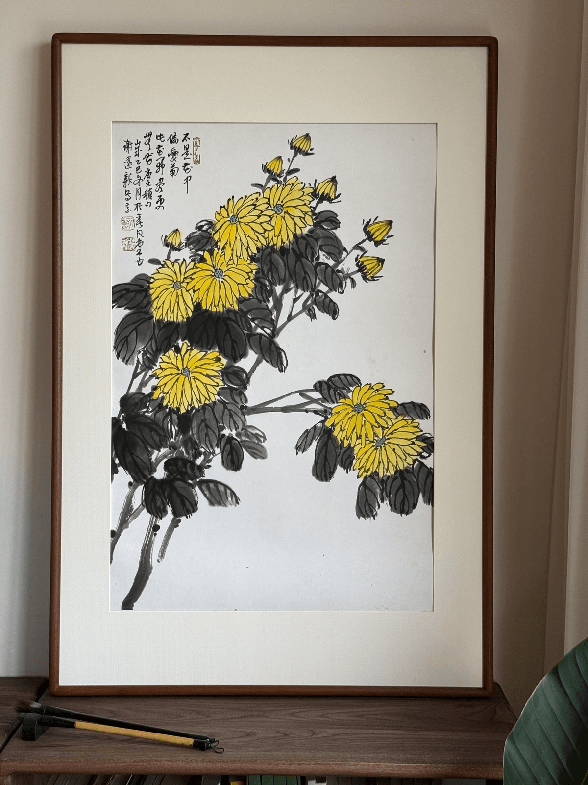 谢远新教授原创手绘国画《长寿安康》