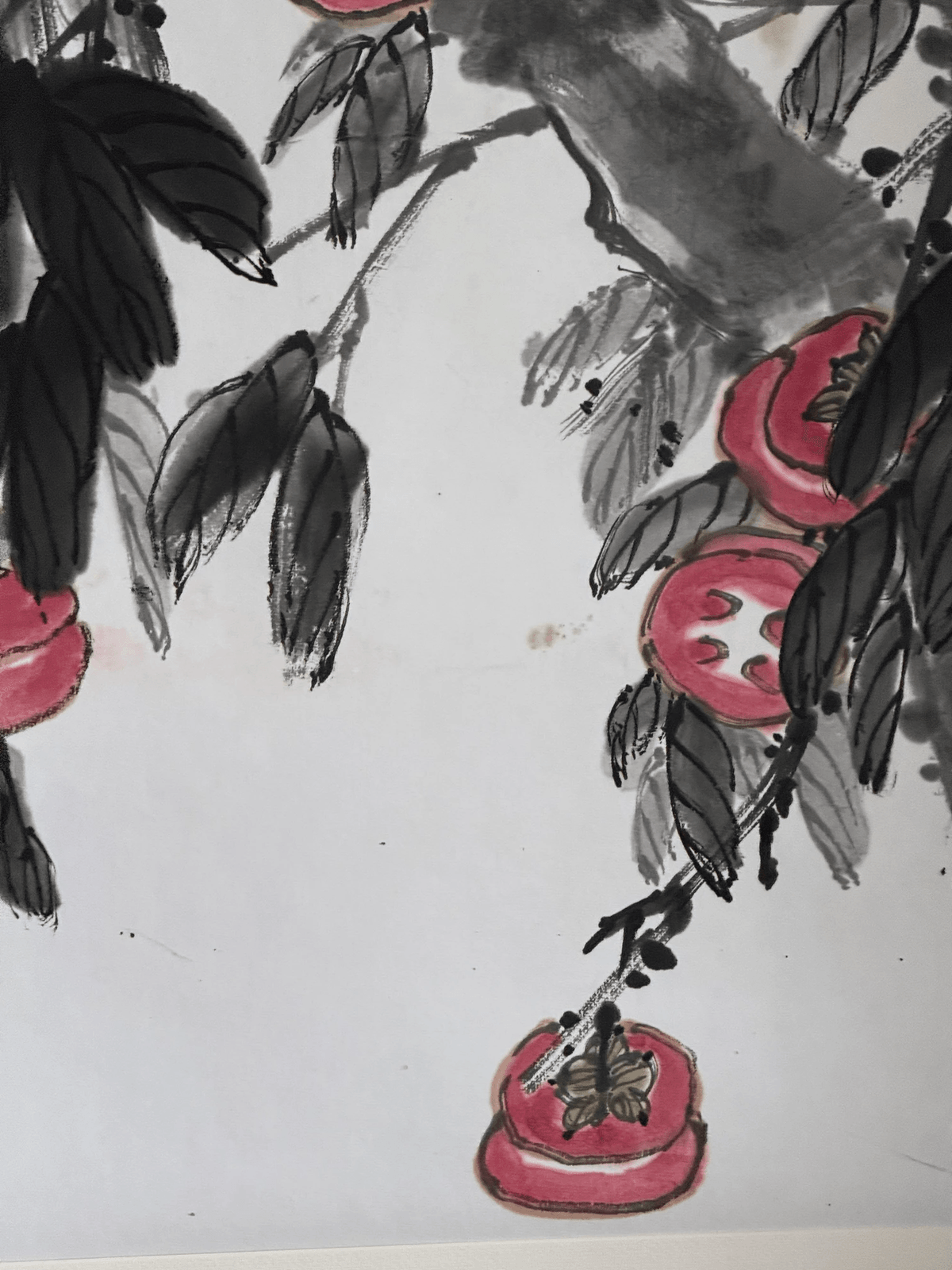 《柿柿如意》谢远新教授原创手绘国画