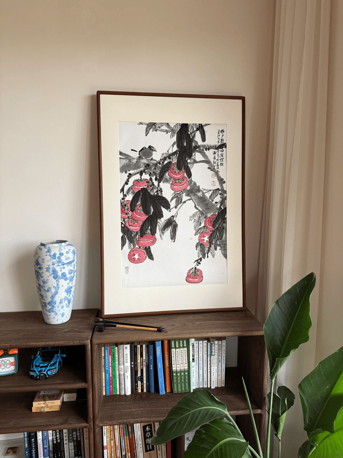 《柿柿如意》谢远新教授原创手绘国画