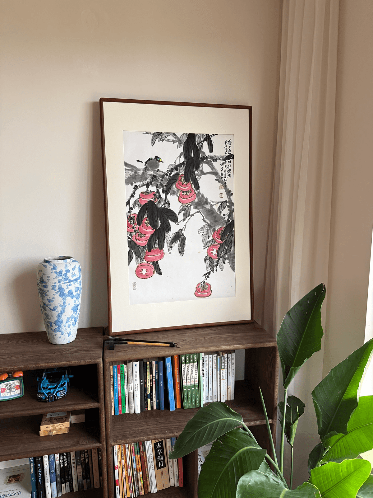 《柿柿如意》谢远新教授原创手绘国画
