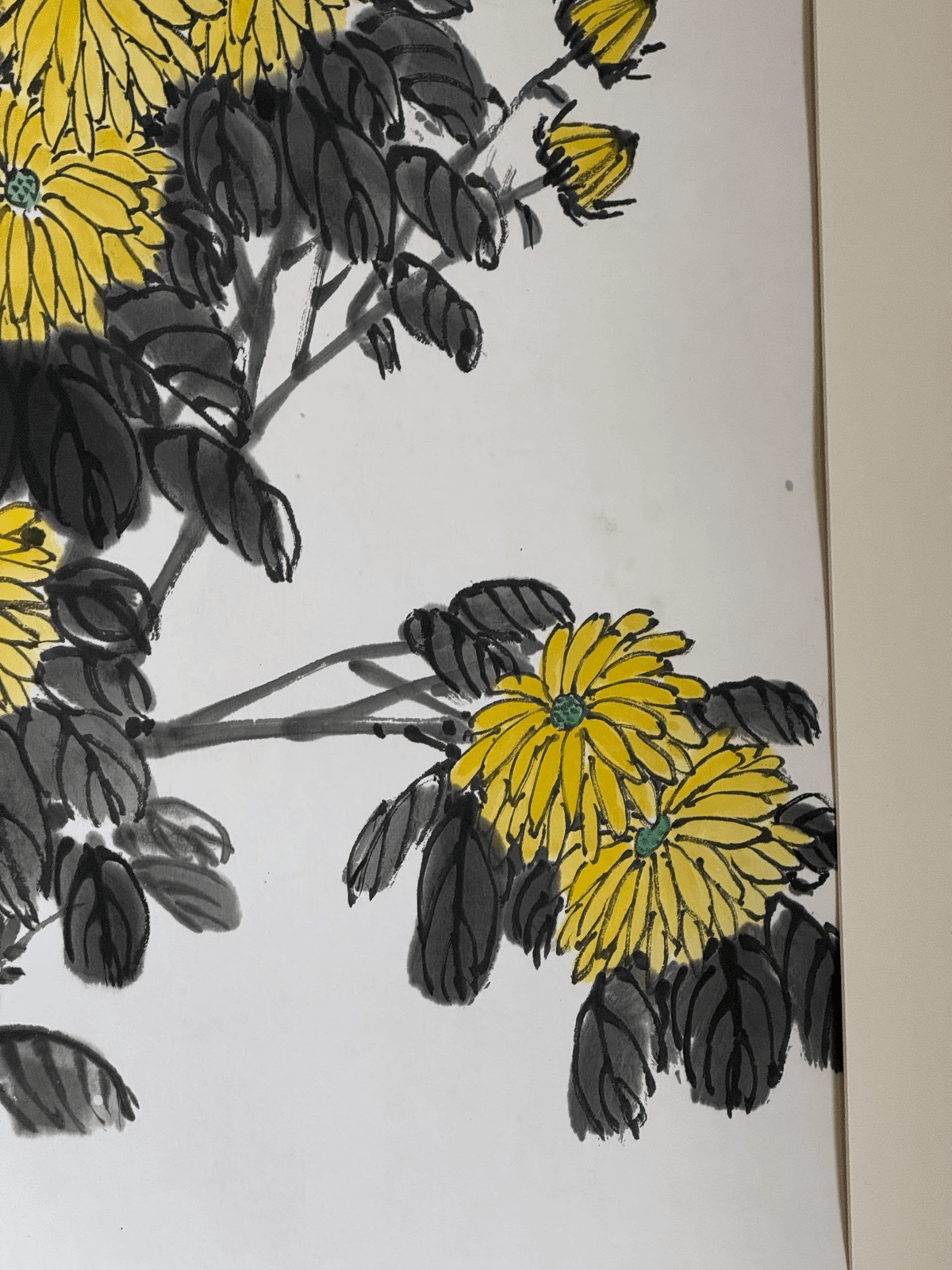 谢远新教授原创手绘国画《长寿安康》
